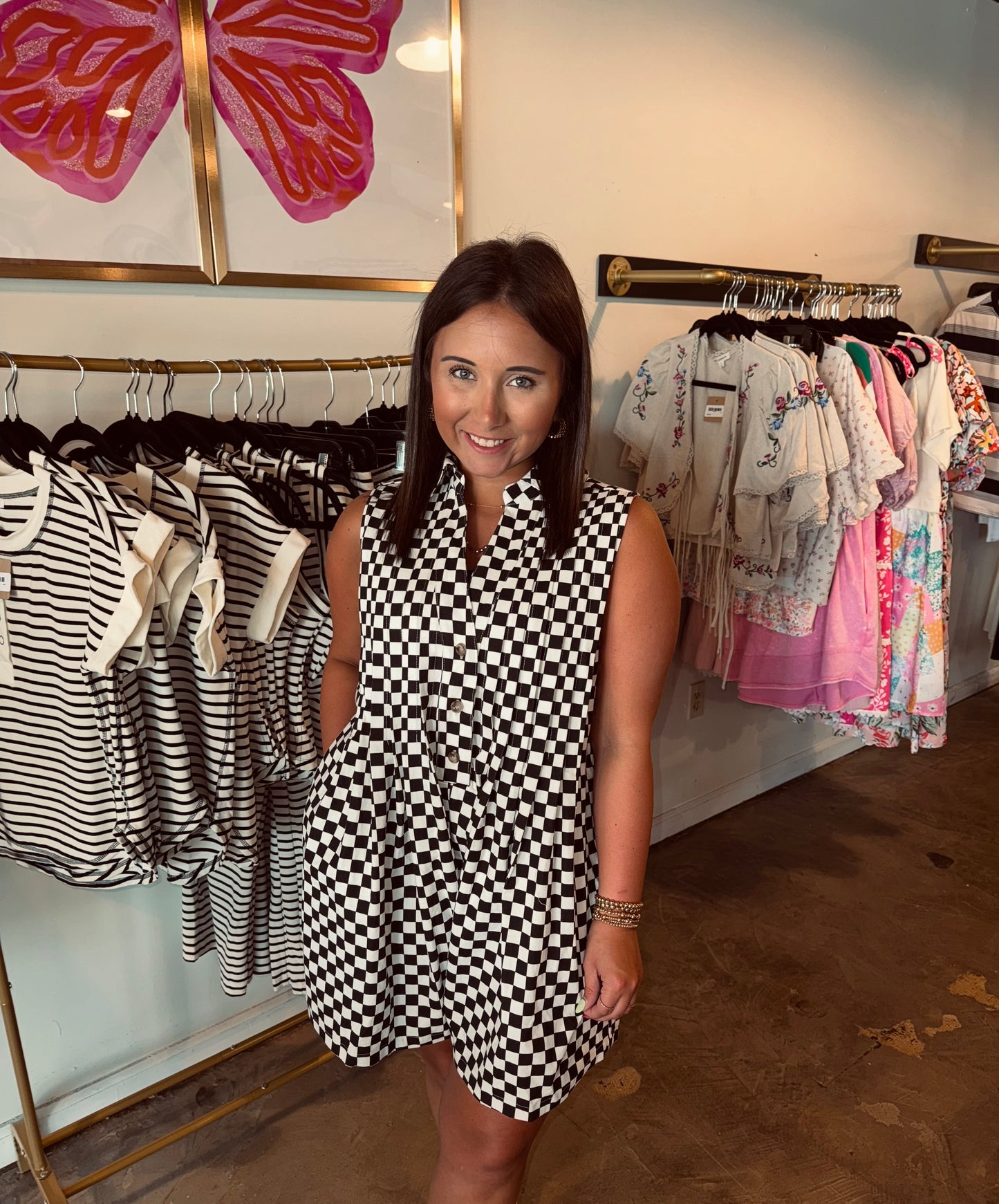 Checkmate Oversized Romper