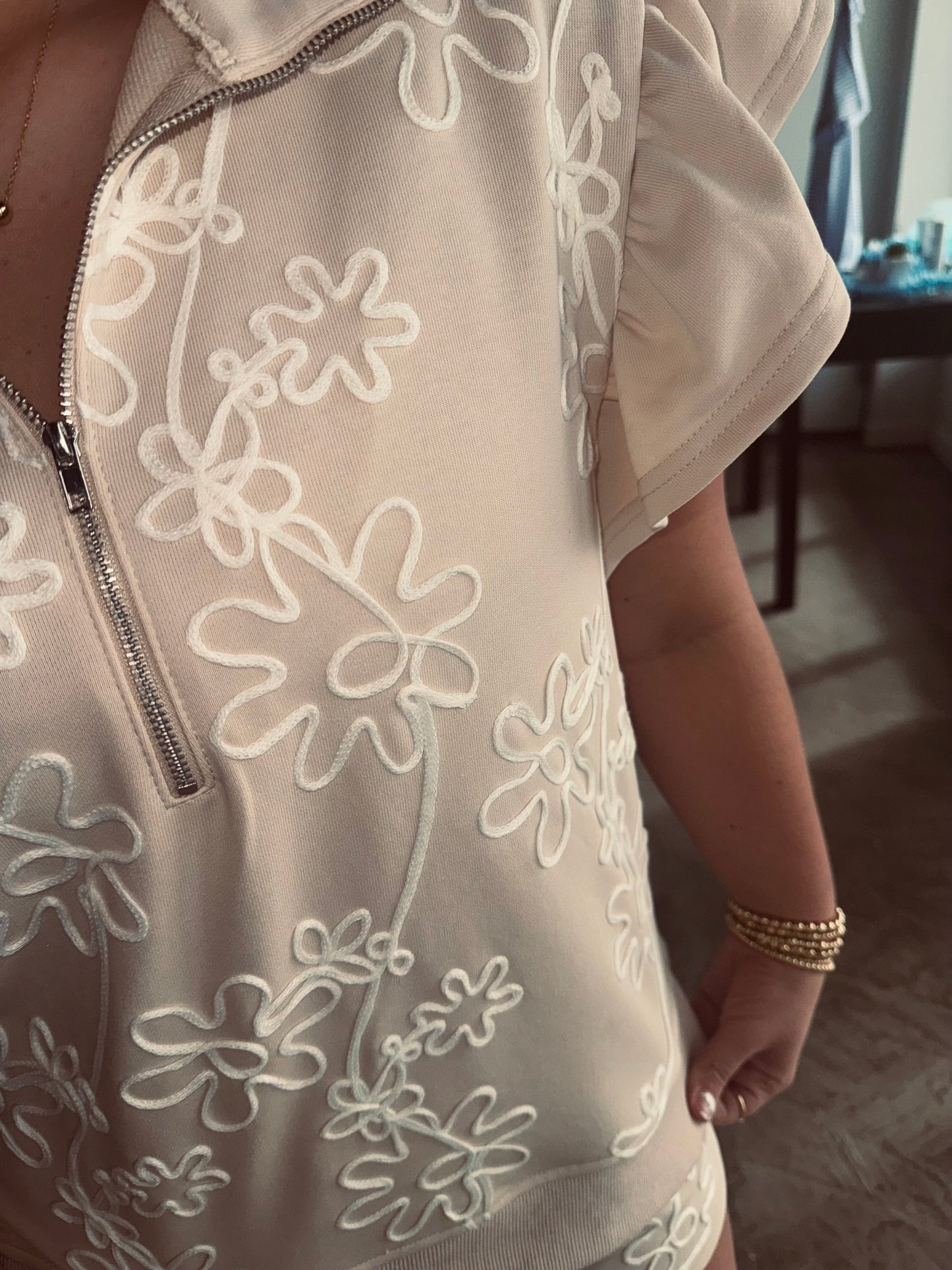 Embroidered Set Short