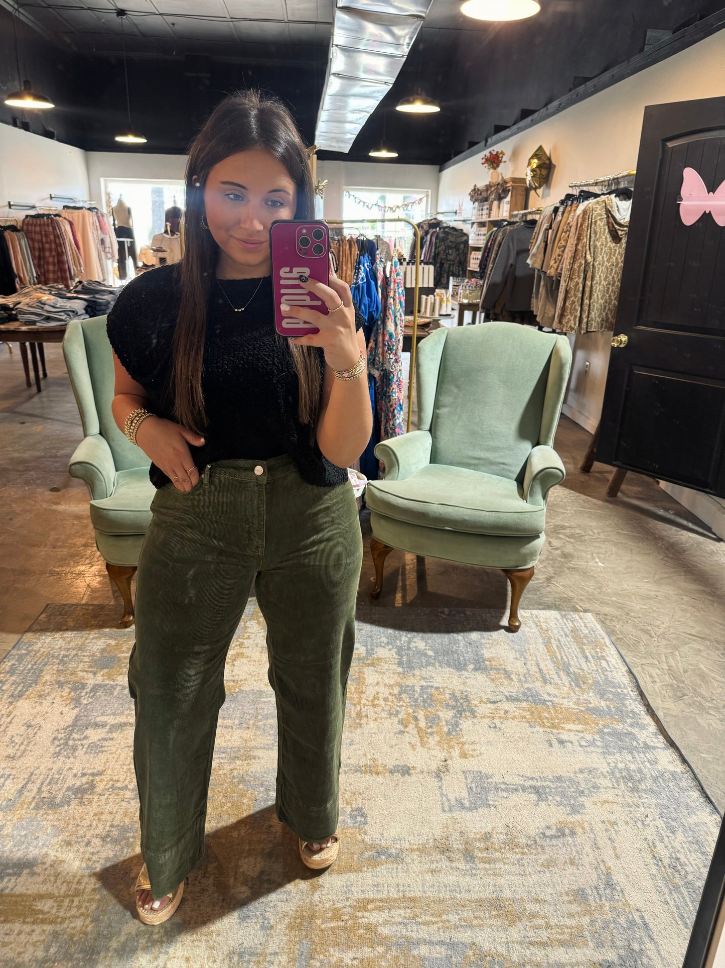 High Rise Corduroy Pant