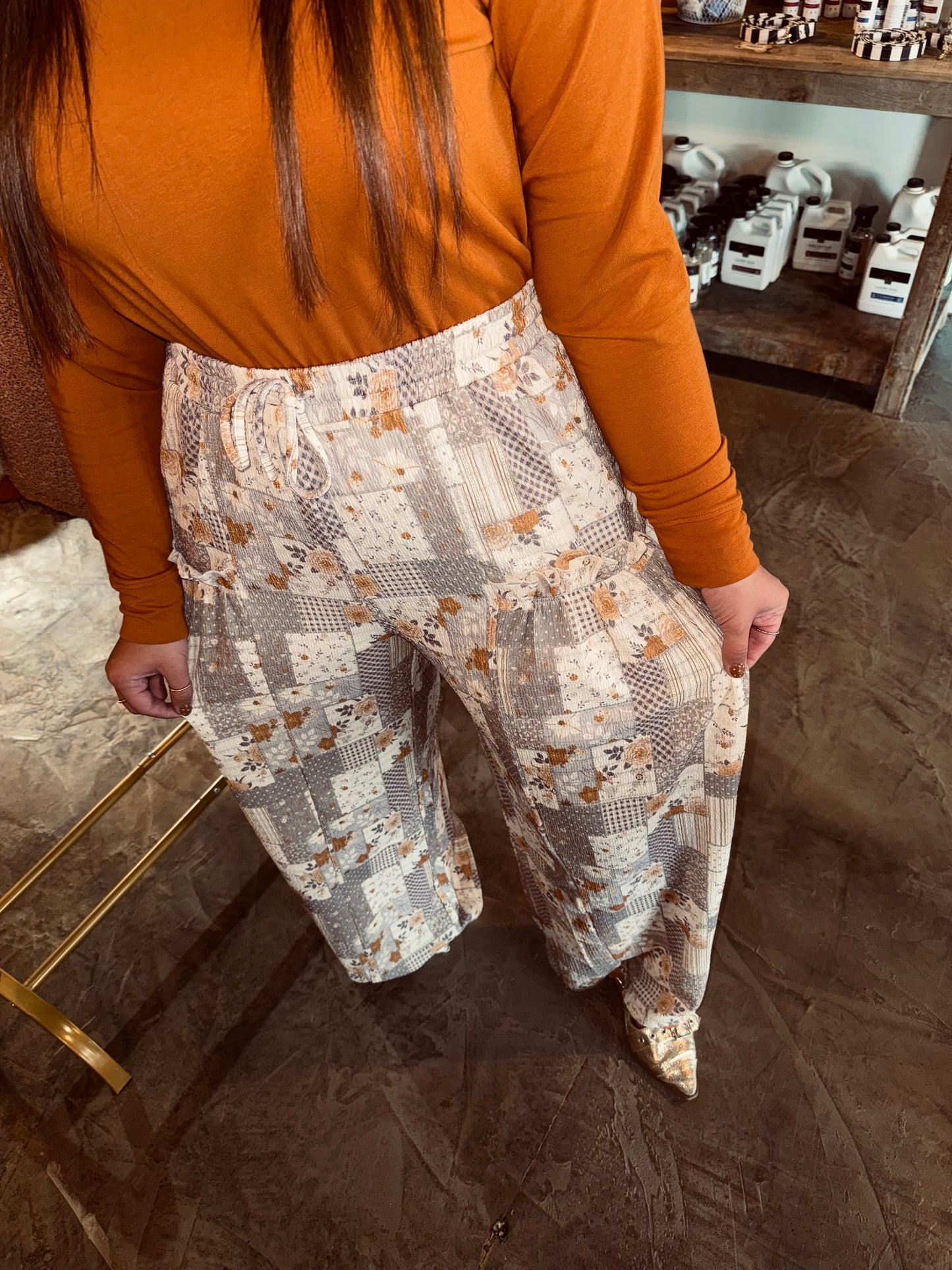 Fall Patchwork Pant
