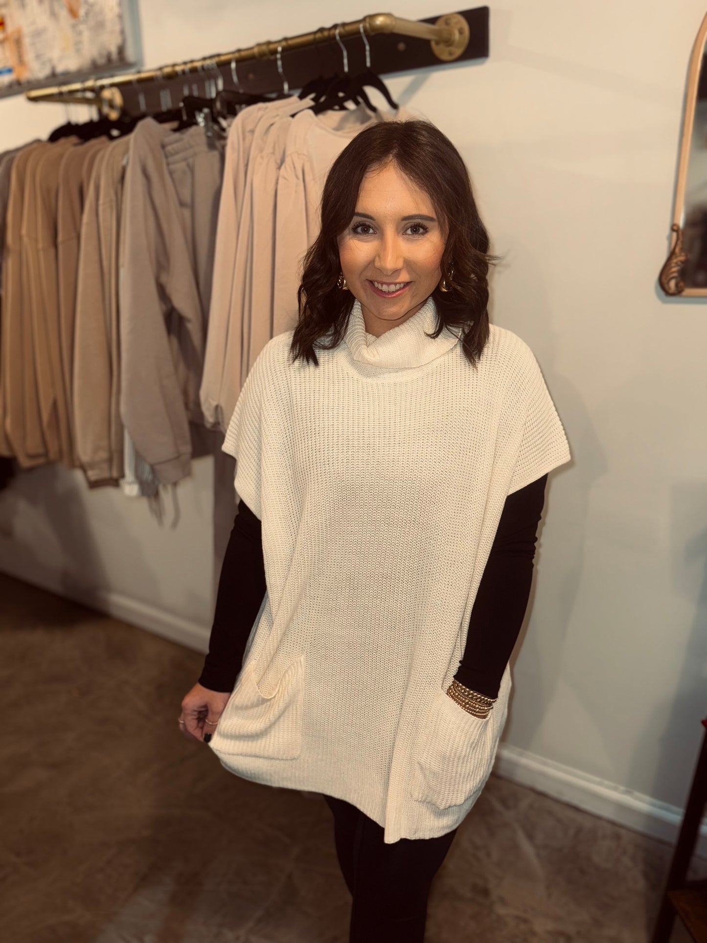 Tunic Turtleneck Sweater