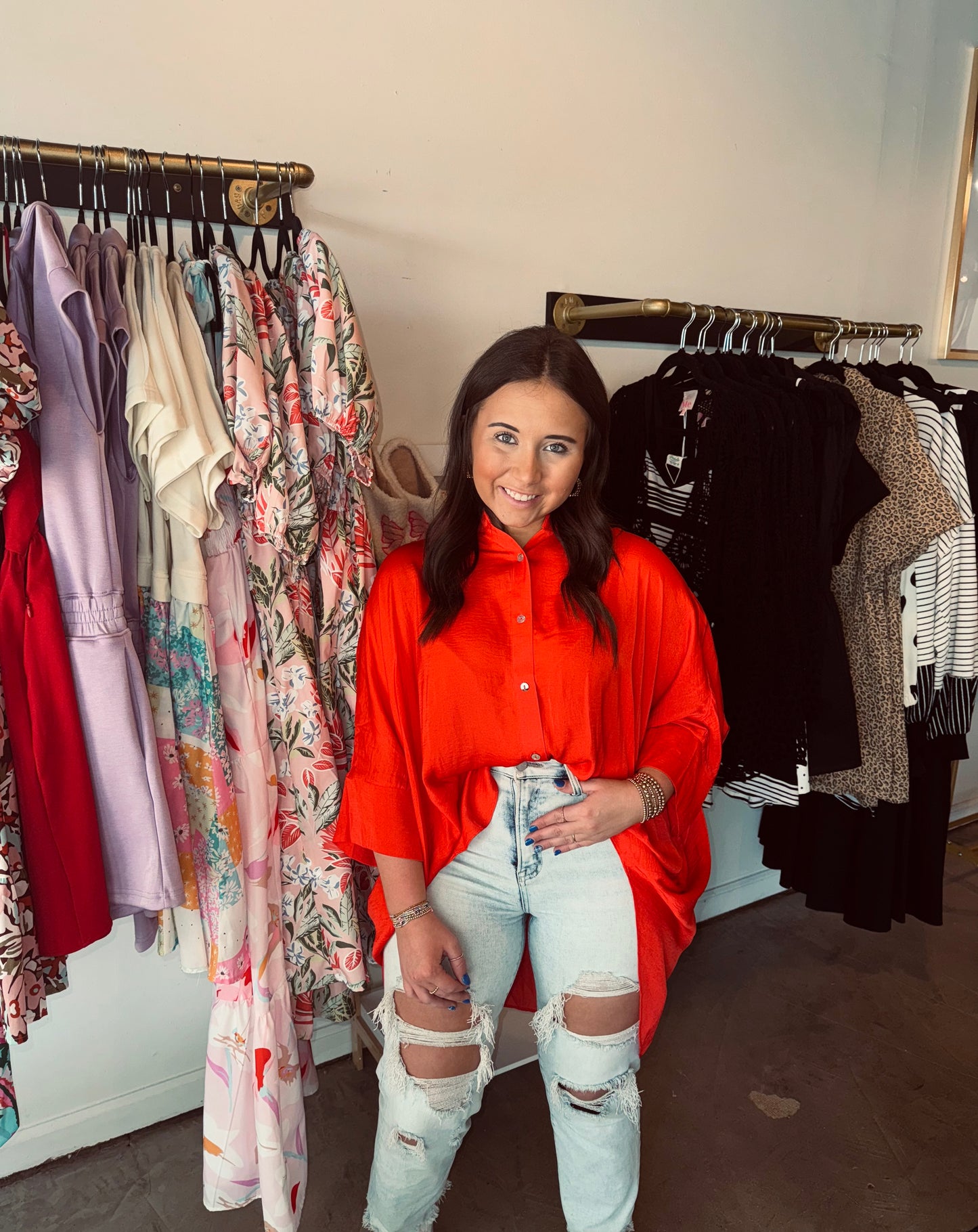 Poncho Satin Top