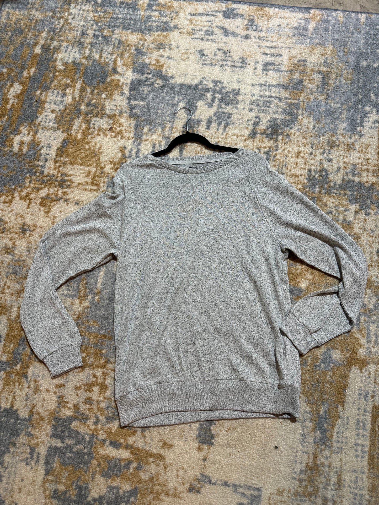 Grey Raglan Sweater Men