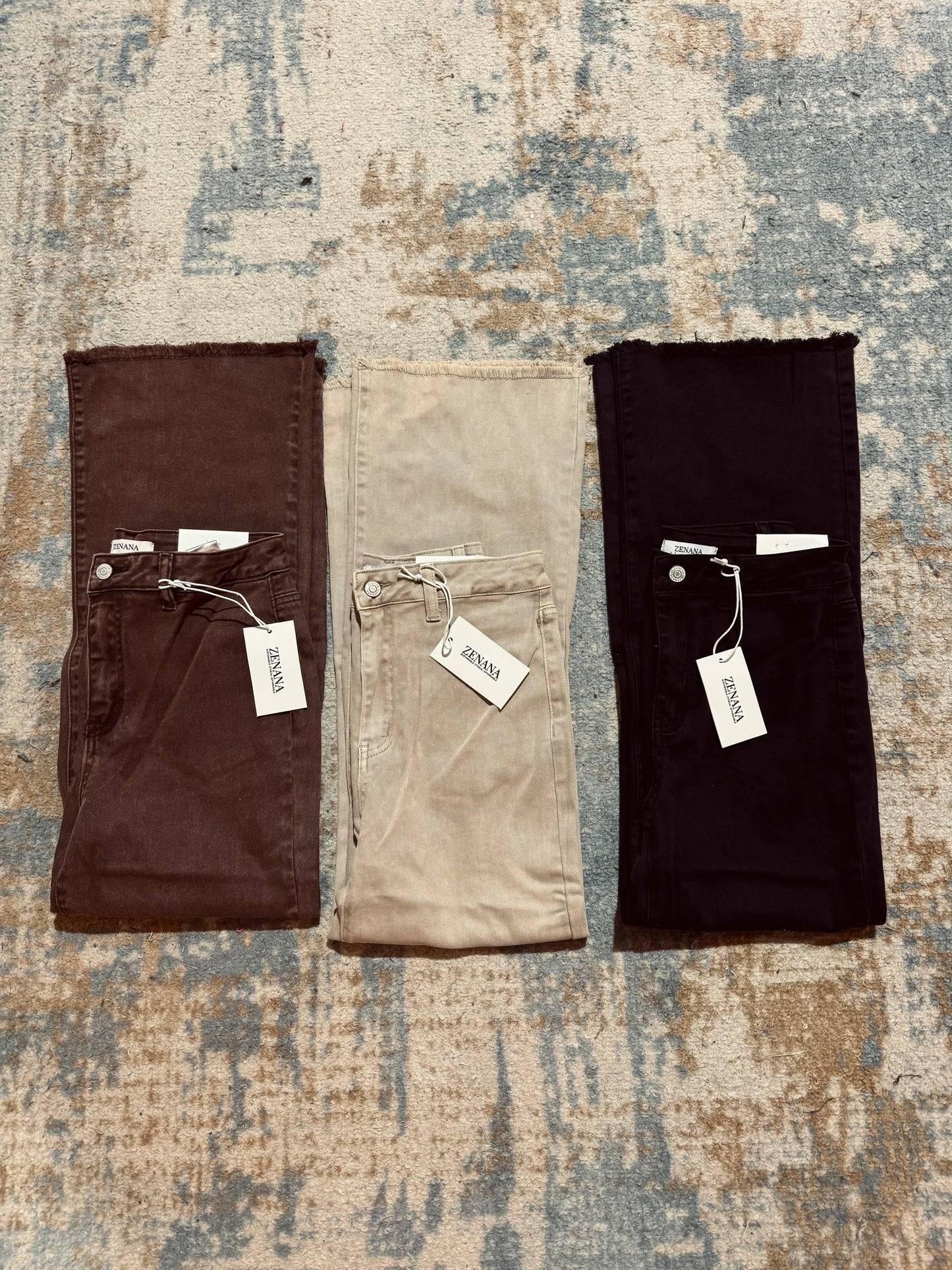 Acid Washed Straight Pant