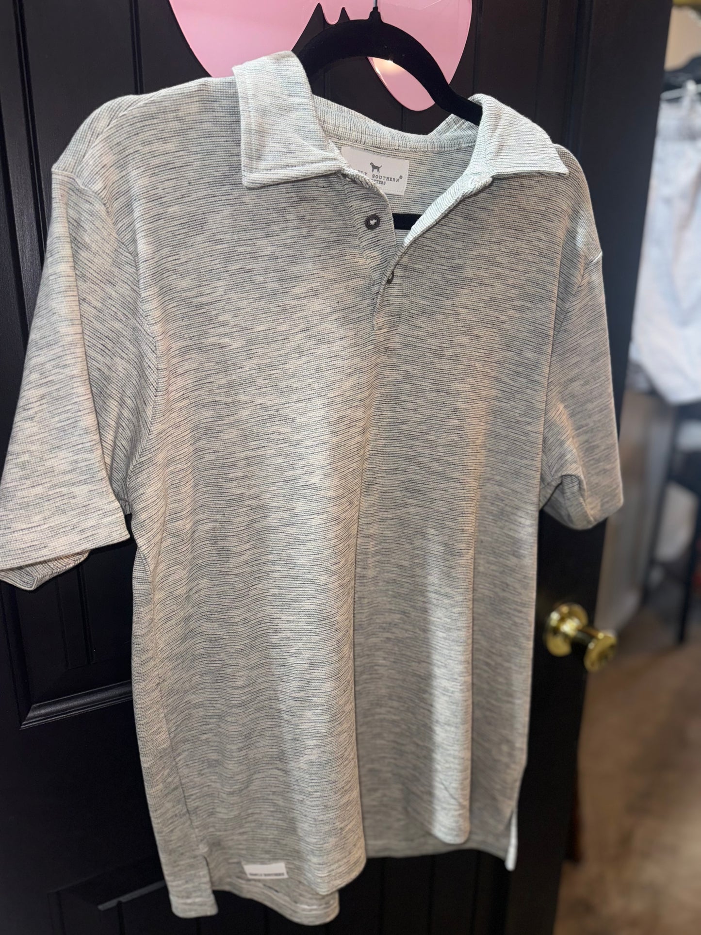 Knit Grey Polo