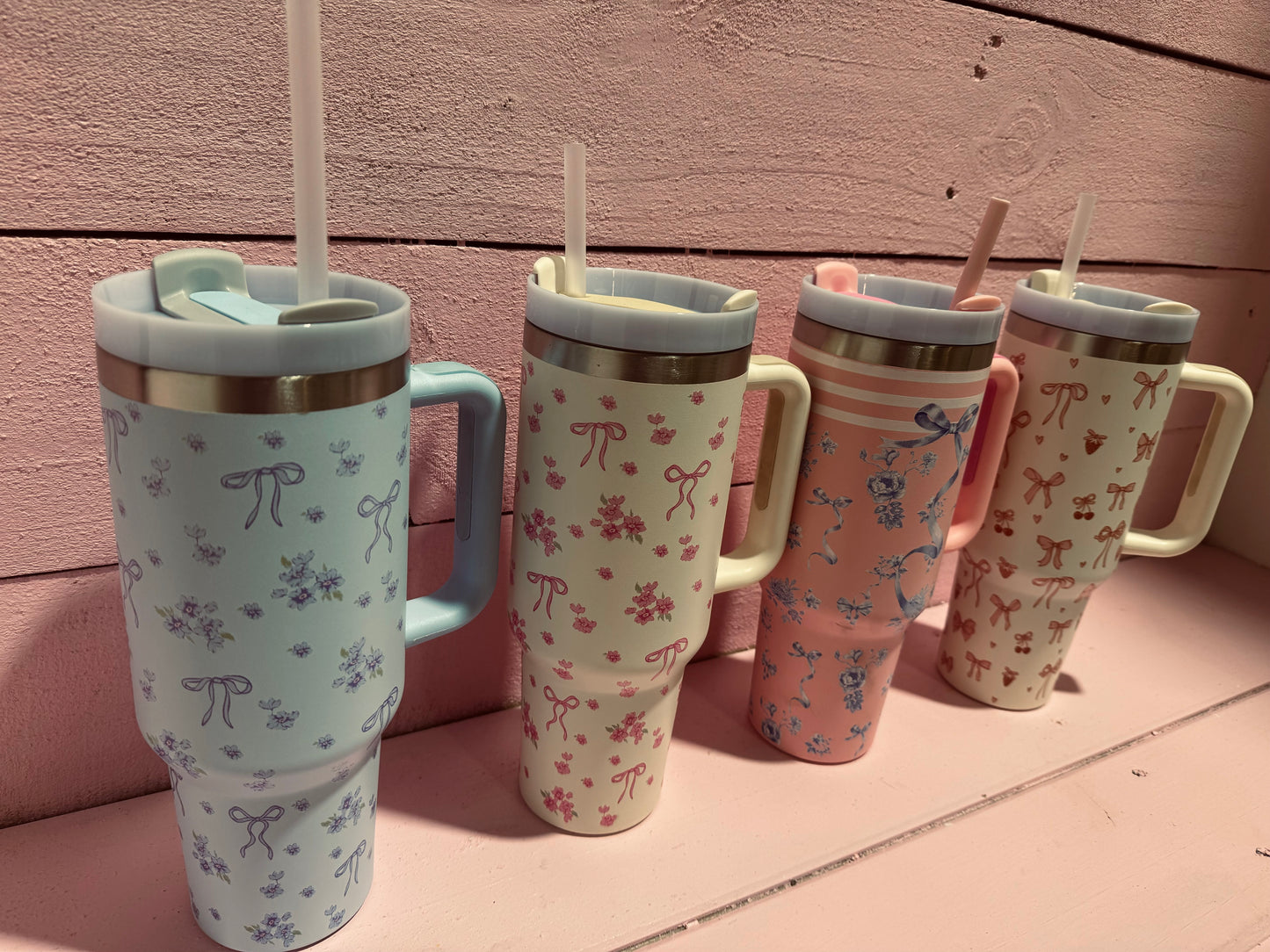 40oz Tumbler Floral