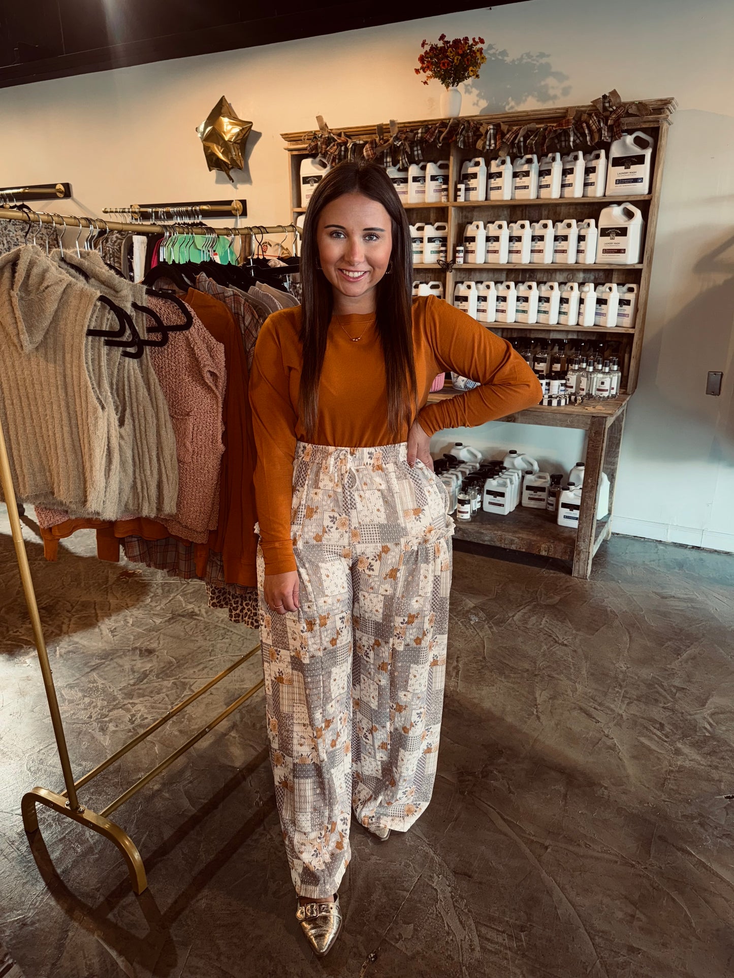 Fall Patchwork Pant