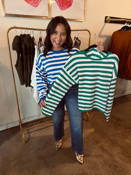 Striped Crewneck Sweaters
