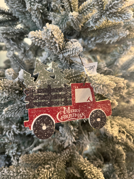 Tree & Truck Ornament