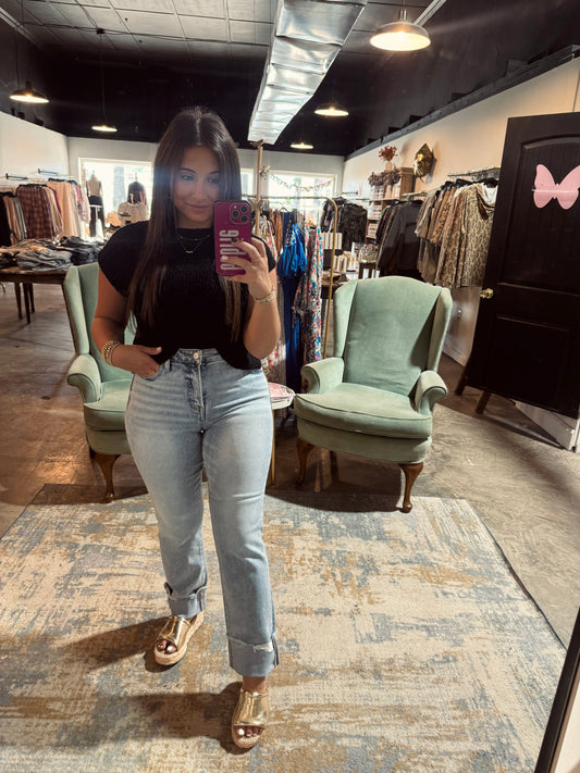 High Rise Straight Jean