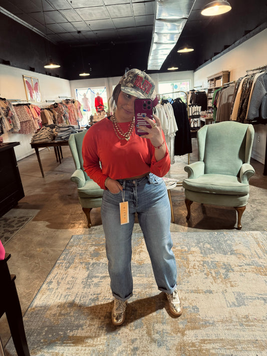 High Rise Mild Barrel Jean