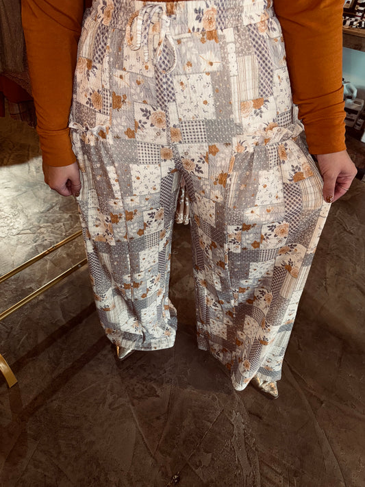 Fall Patchwork Pant