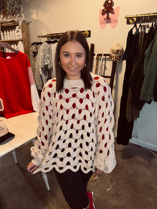 Lux Ivory Hole Sweater