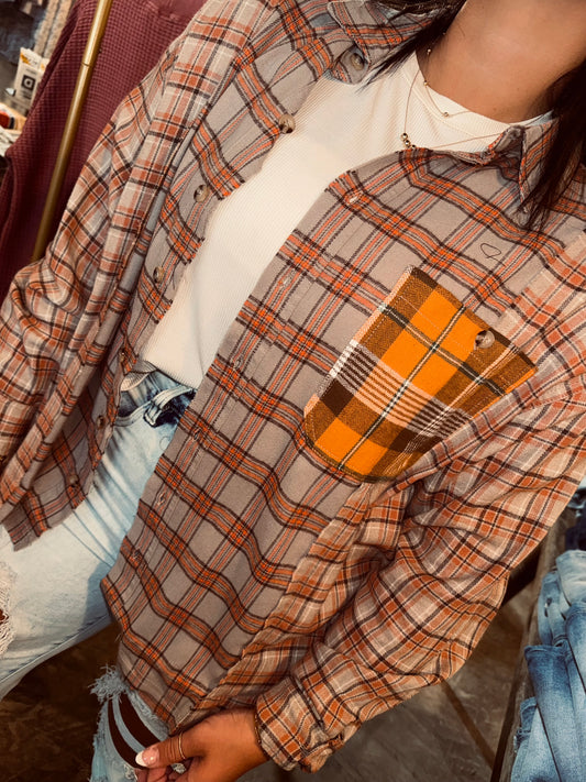 Oversized Patchwork Flannel