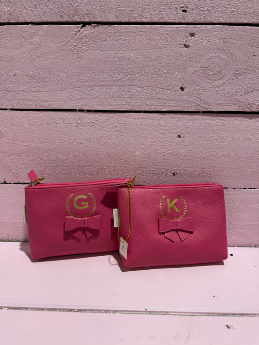Initial Cosmetic Bag