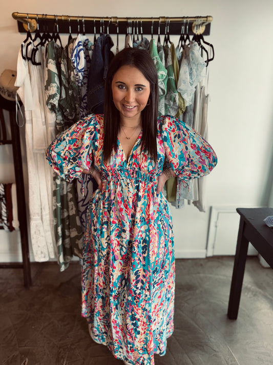 3 Quarter Sleeve Maxi