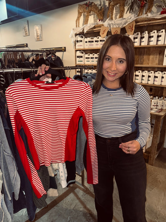 Tight Striped Block Tops