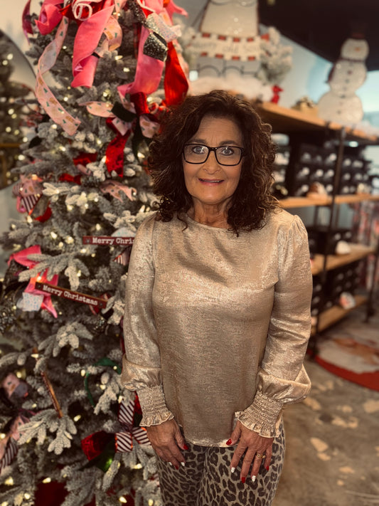 Metallic Shimmer Blouse