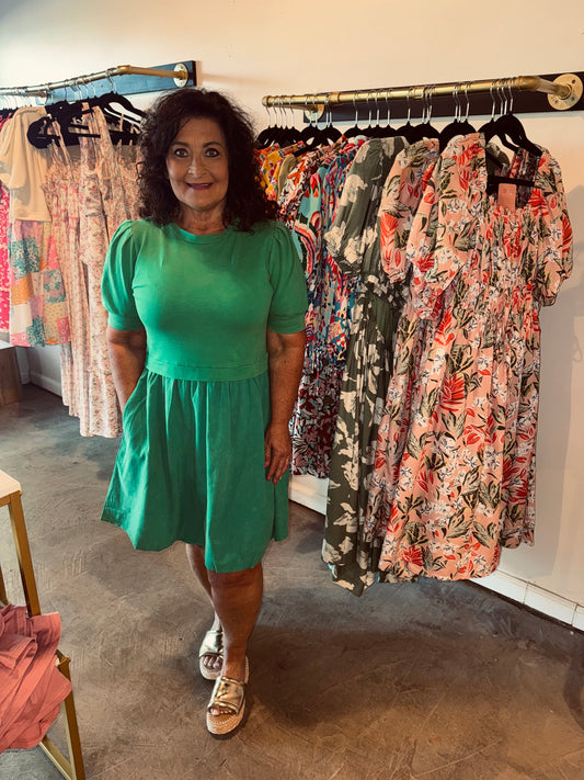 Acid Cotton T-shirt Dress