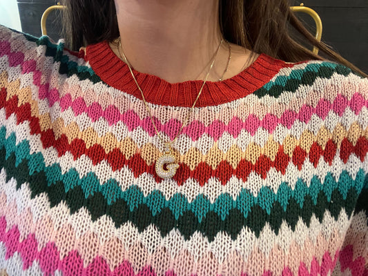 Chunky Initial Necklace