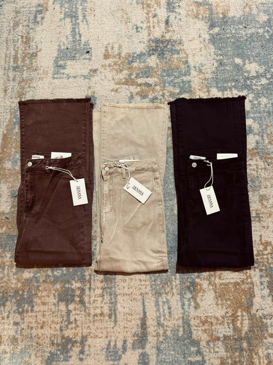 Acid Washed Straight Pant