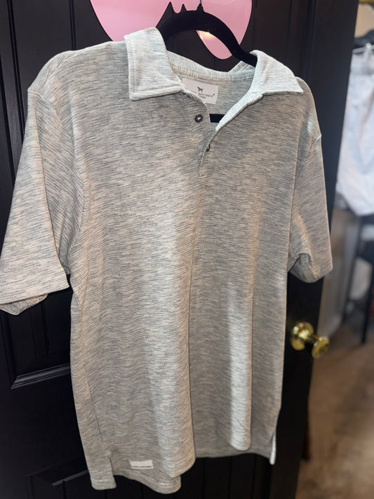 Knit Grey Polo