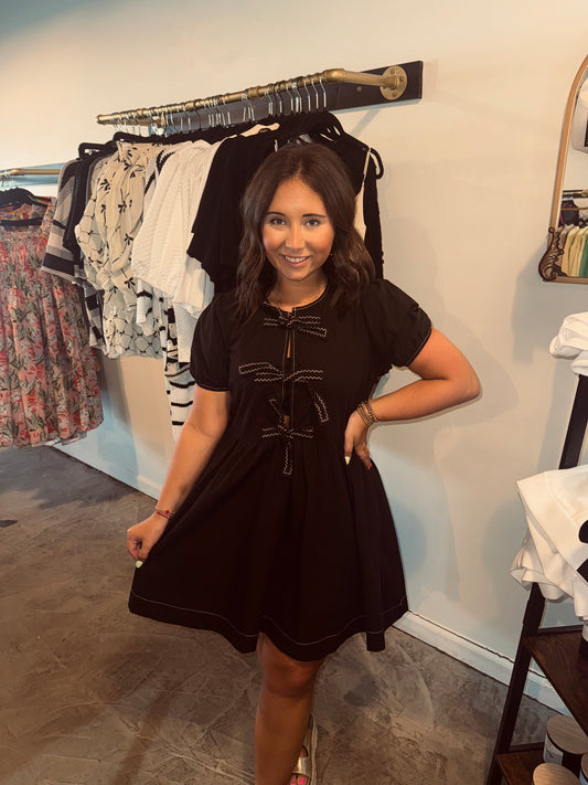 Bow Tie Babydoll Dress
