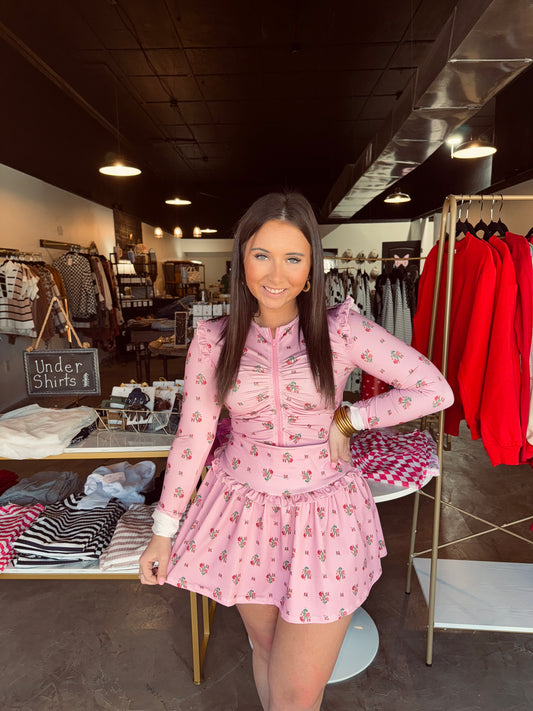 Floral Ruched Set Jacket