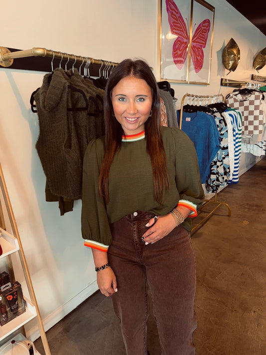 Peasant Sleeve Top