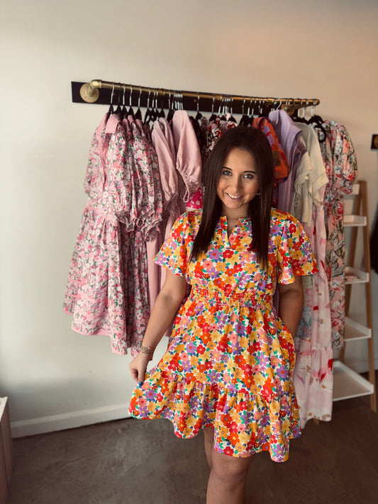Floral Vaca Dress